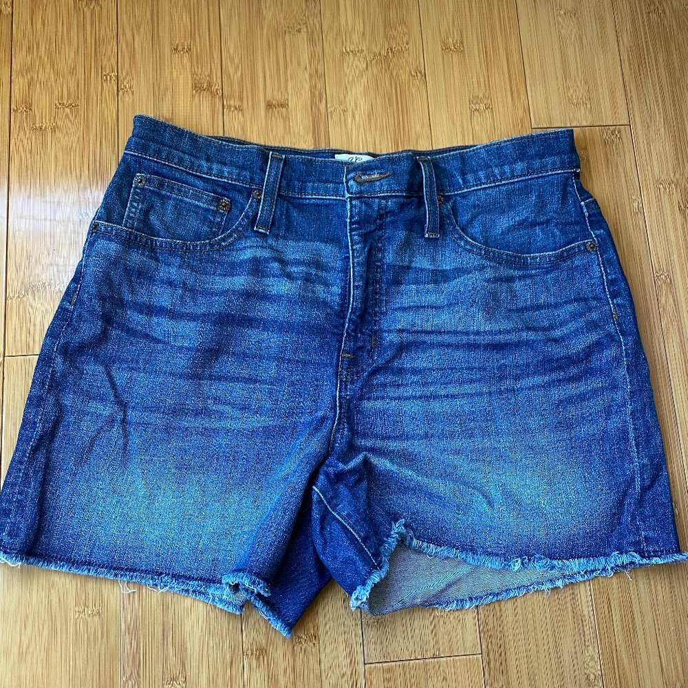 J.Crew High-rise Medium Wash Denim Shorts
